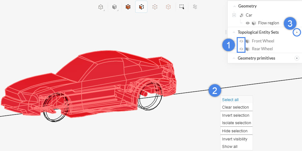 topological entity vehicle body assignment workbench