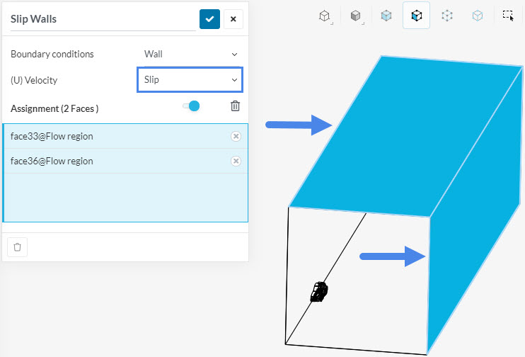assigning slip wall boundary condition external aerodynamics