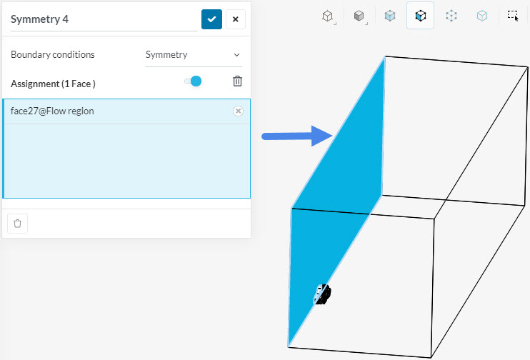 symmetry face assignment external aerodynamics domain