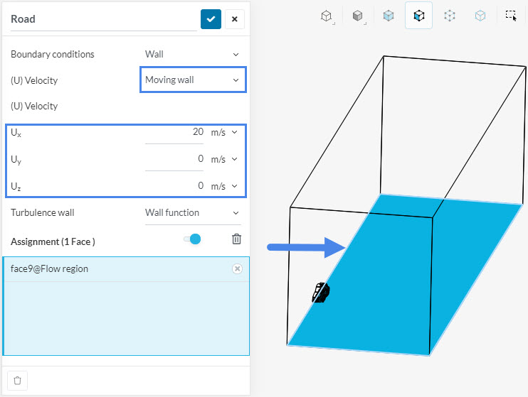 moving road ground simulation with velocity