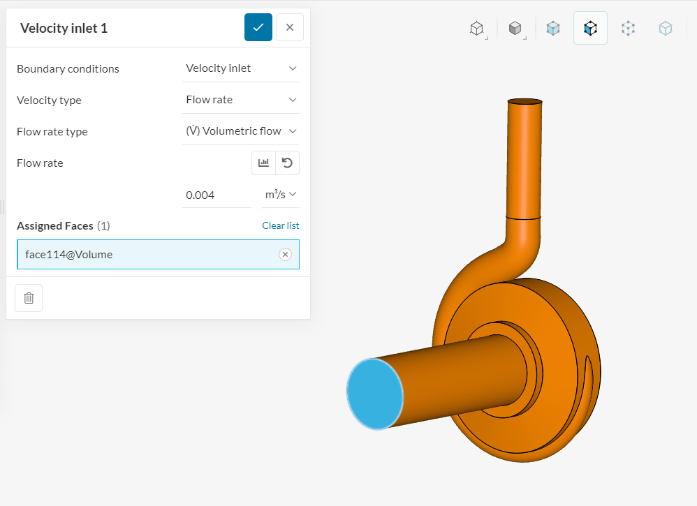 velocity inlet to pump