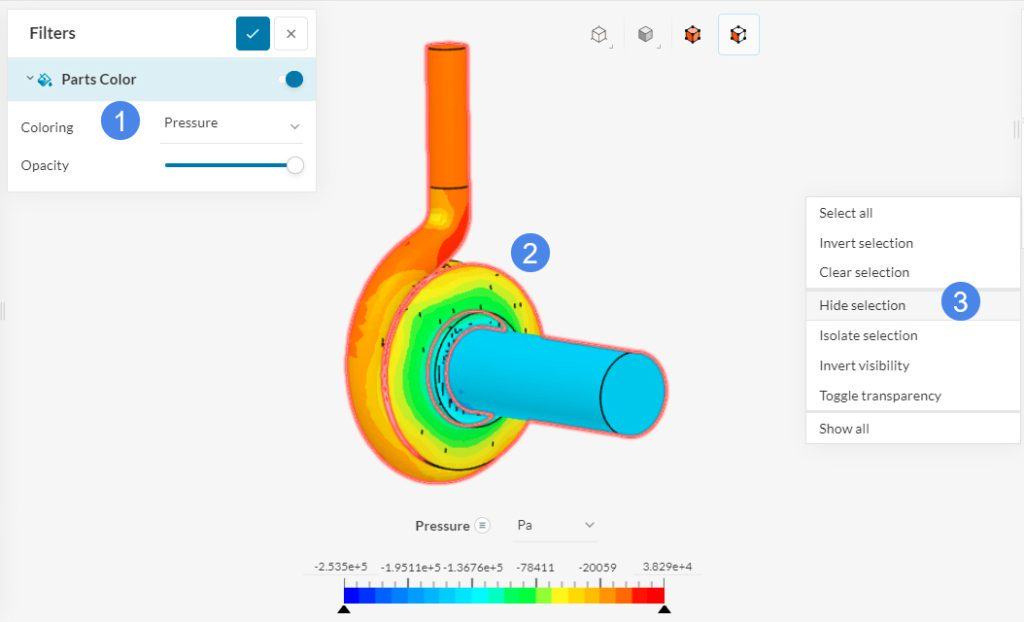 Multi-purpose post processor pressure