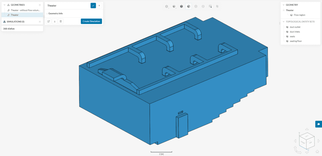 cad model for theater thermal comfort study