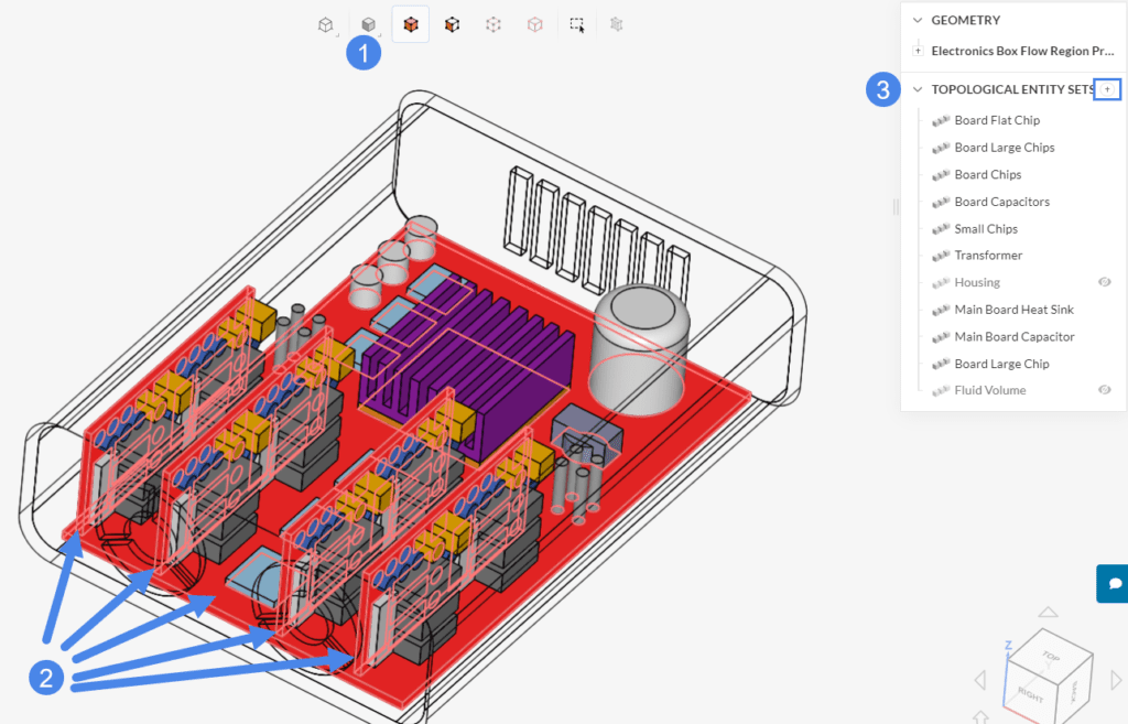Thermal Managment Electronic Box topological entity