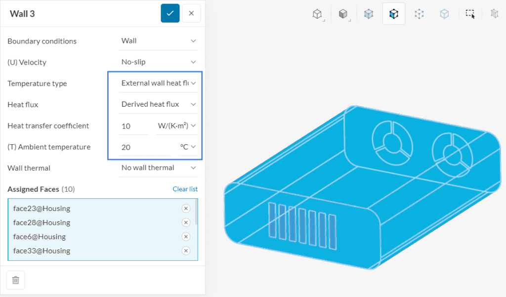 wall convection external environment