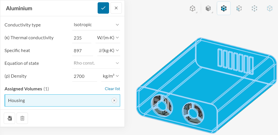 solid material assignment cht