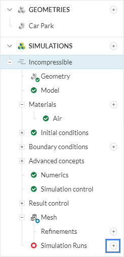 steps to show how to start a simulation run