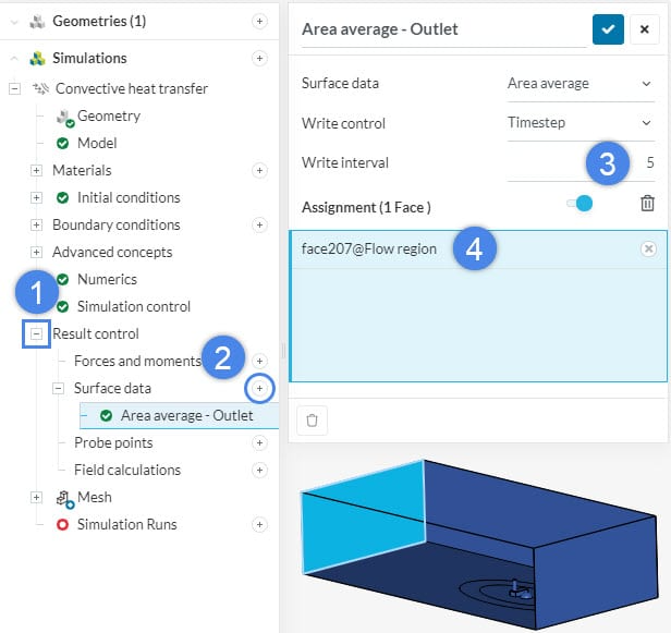 setting result controls to assess convergence