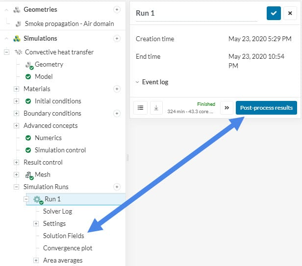 accessing post processing environment