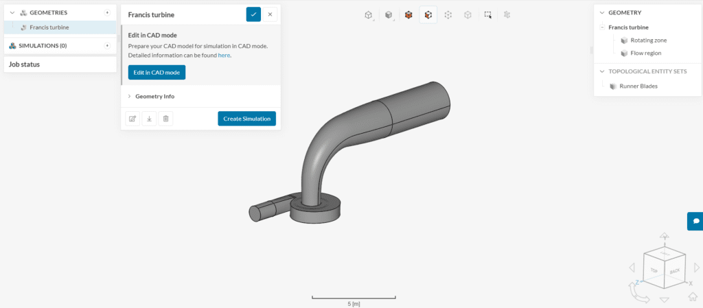 water turbine geometry