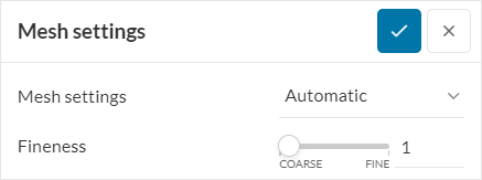 mesh settings for the Multi-purpose water turbine