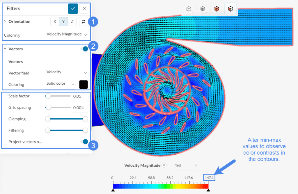 cutting plane vectors for the Multi-purpose water turbine