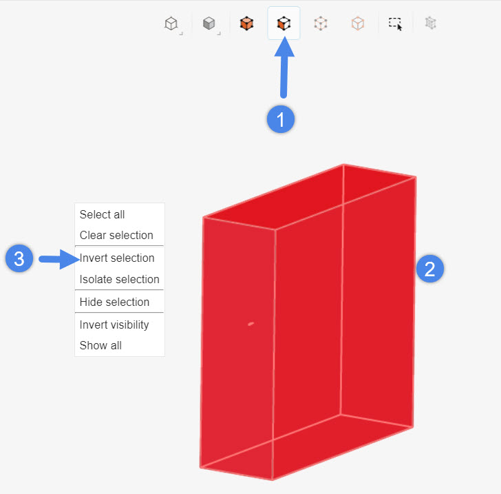 creating a topological entity set for wing walls