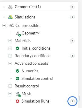 setting a simulation to run