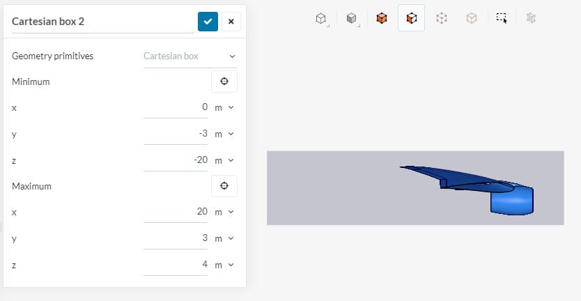 region refinement to capture the wake region