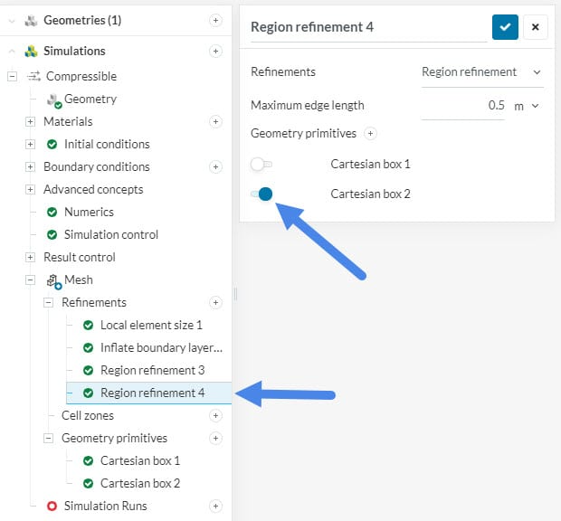 assigning a cartesian box to a region refinement