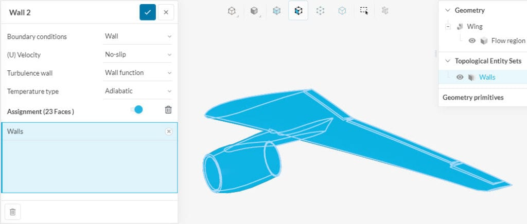 using a topological entity set to assign a boundary condition