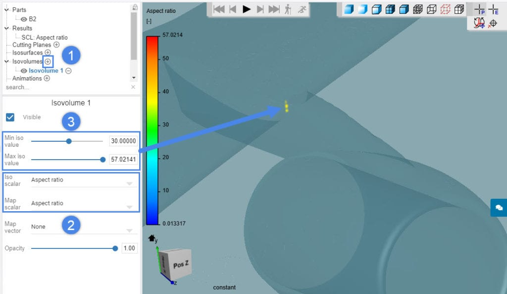 isovolumes filter to spot bad quality cells