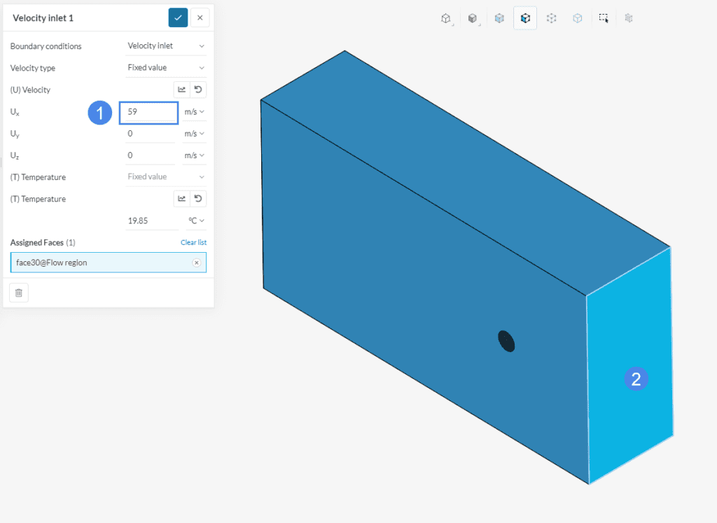 velocity inlet fixed value