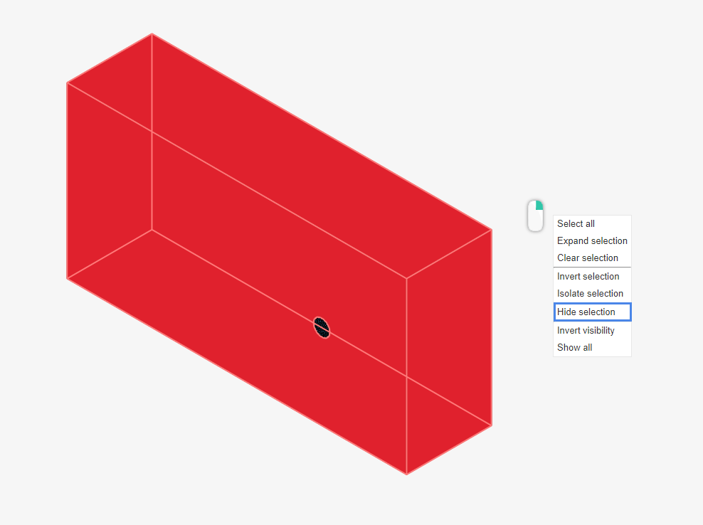enclosure faces hide selection workbench