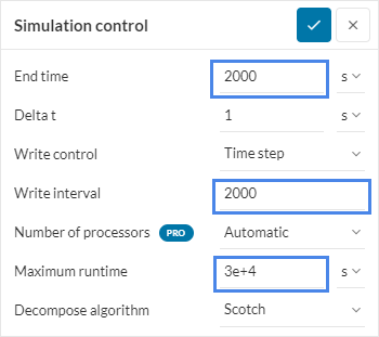 simulation control properties