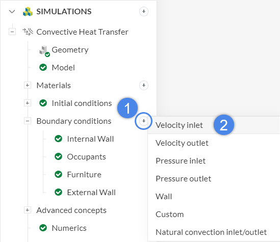 boundary condition creation for thermal comfort assessment