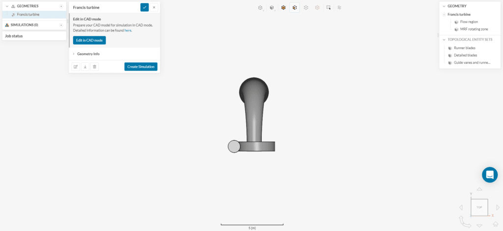 Water Turbine Start view