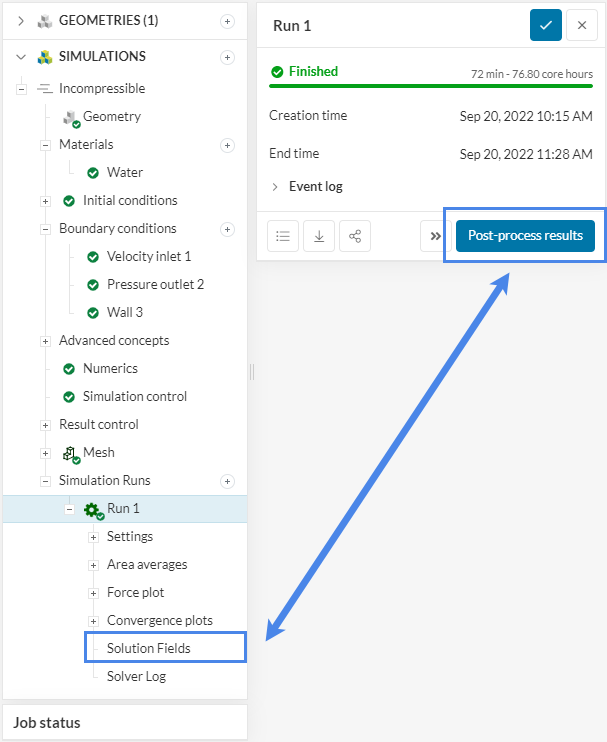 Water Turbine solution fields