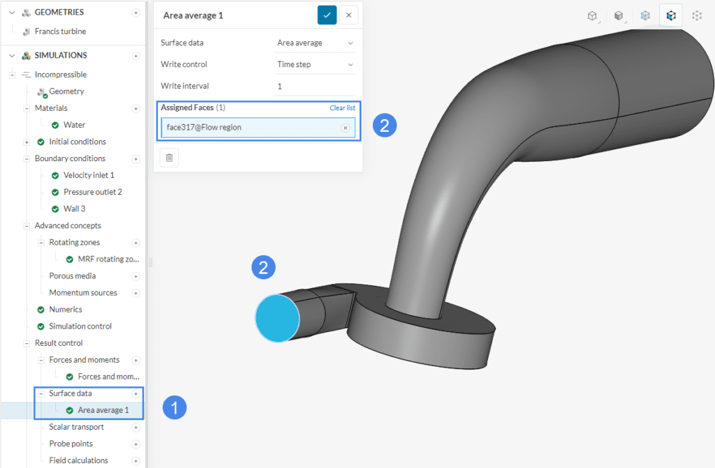 Water Turbine Surface average report