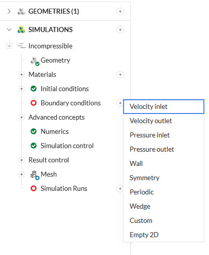 adding a velocity inlet in the external aerodynamics case