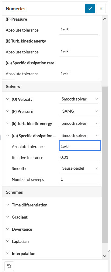 omega absolute tolerance numerics settings