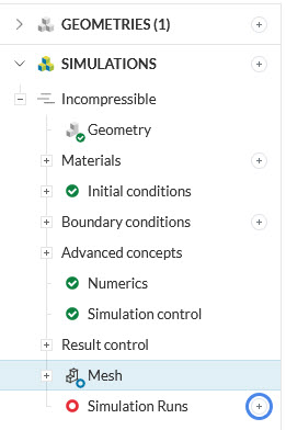 starting a new simulation run