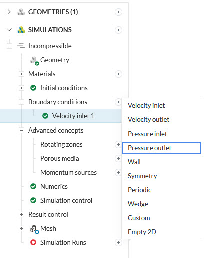 adding a pressure outlet in the external aerodynamics case