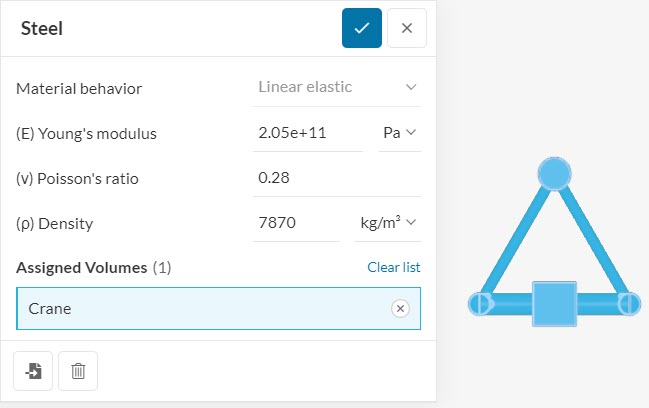 material assigned to geometry