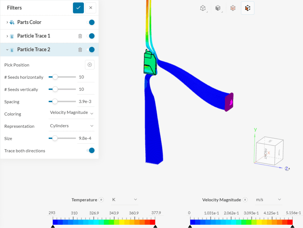 creating additional filters in simscale particle trace