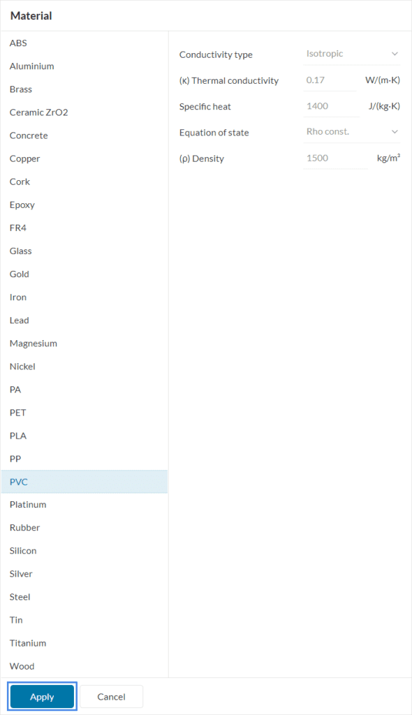 library of solid materials