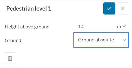 pedestrian comfort map configuration