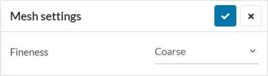 mesh settings for pedestrian wind comfort simulation