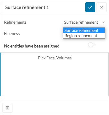 pwc mesh refinement surface settings