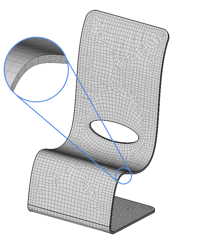 thin section mesh sheet model