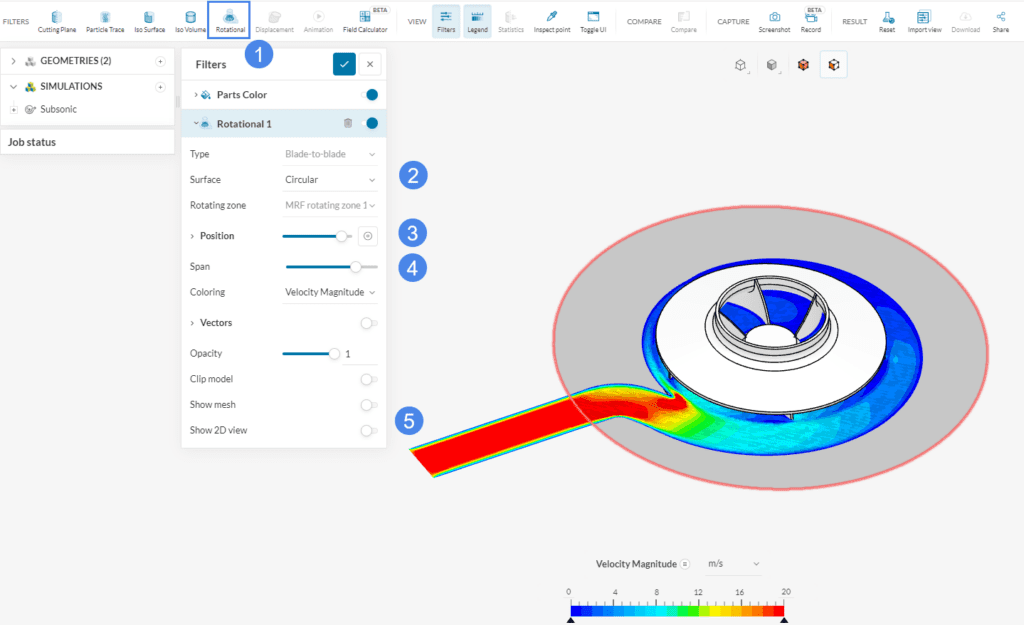 PostProcessing Rotational View