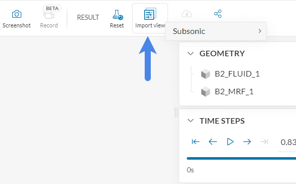 import view filter in simscale post processor