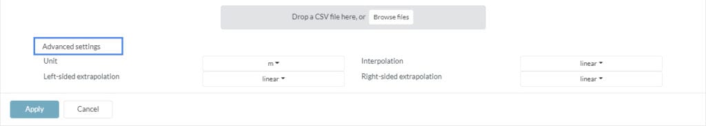 advanced settings tables code aster