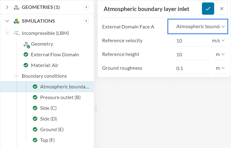 atmospheric boundary layer inlet boundary condition incompressible lbm