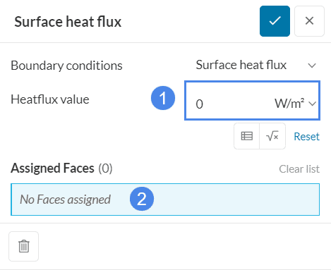 Surface heat flux boundary condition