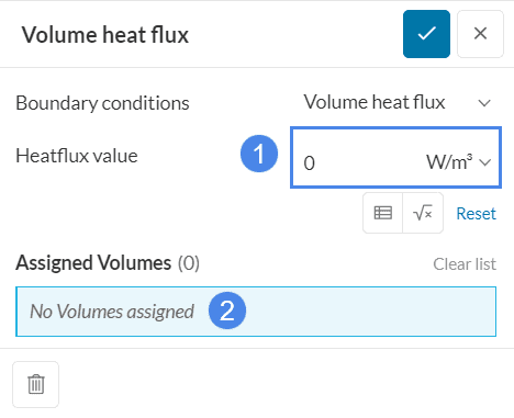 Volume heat flux boundary condition