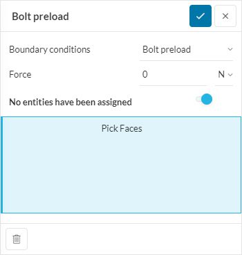 bolt preload boundary condition simscale