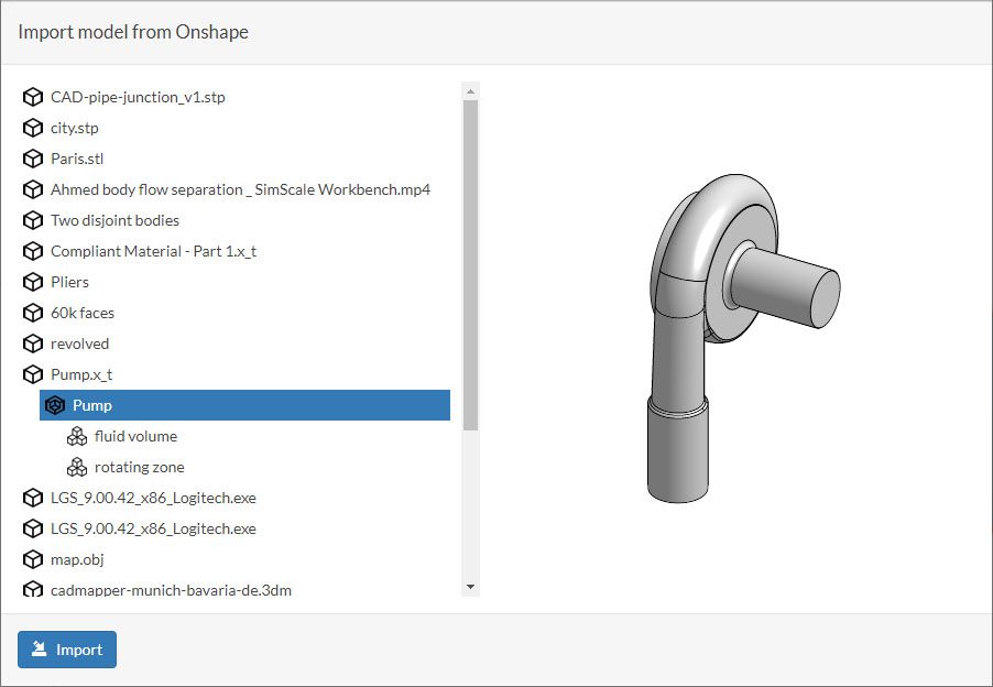 onshape importer widget