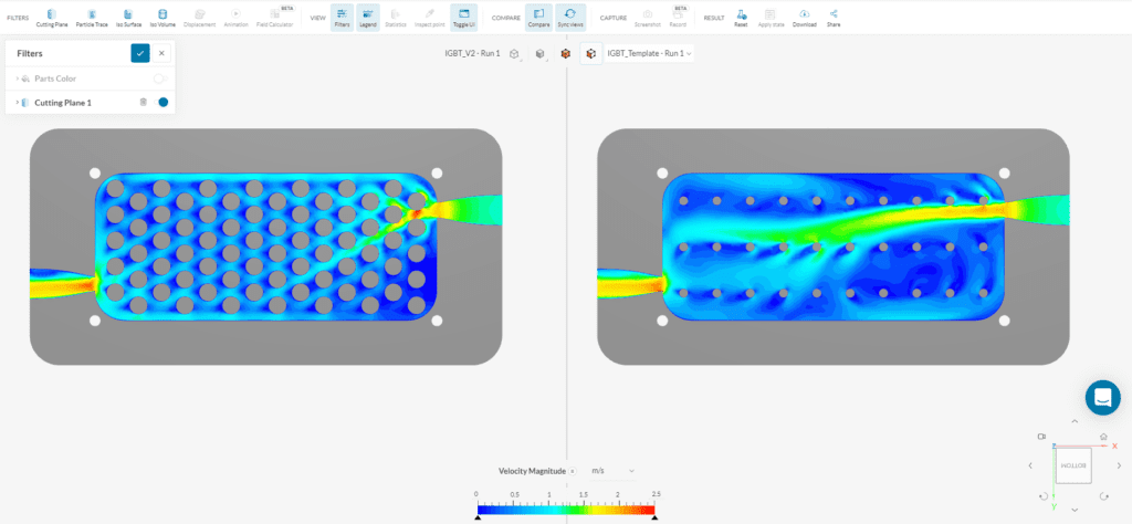 Simulation Template Compare results