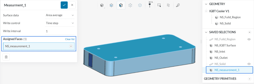 Simulation Templates result control Item